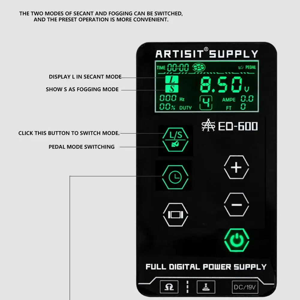 

Profession Tattoo Equipment Ed600 Tattoo Power Touch Screen Tattoo Power Tattoo Lcd Power Switch Tattoo Tool