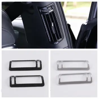 

Accessories Car-styling Pillar B Air Conditioning AC Outlet Vent Cover Trim For Audi A6 C8 2019 2020 ABS Matte / Carbon Fiber