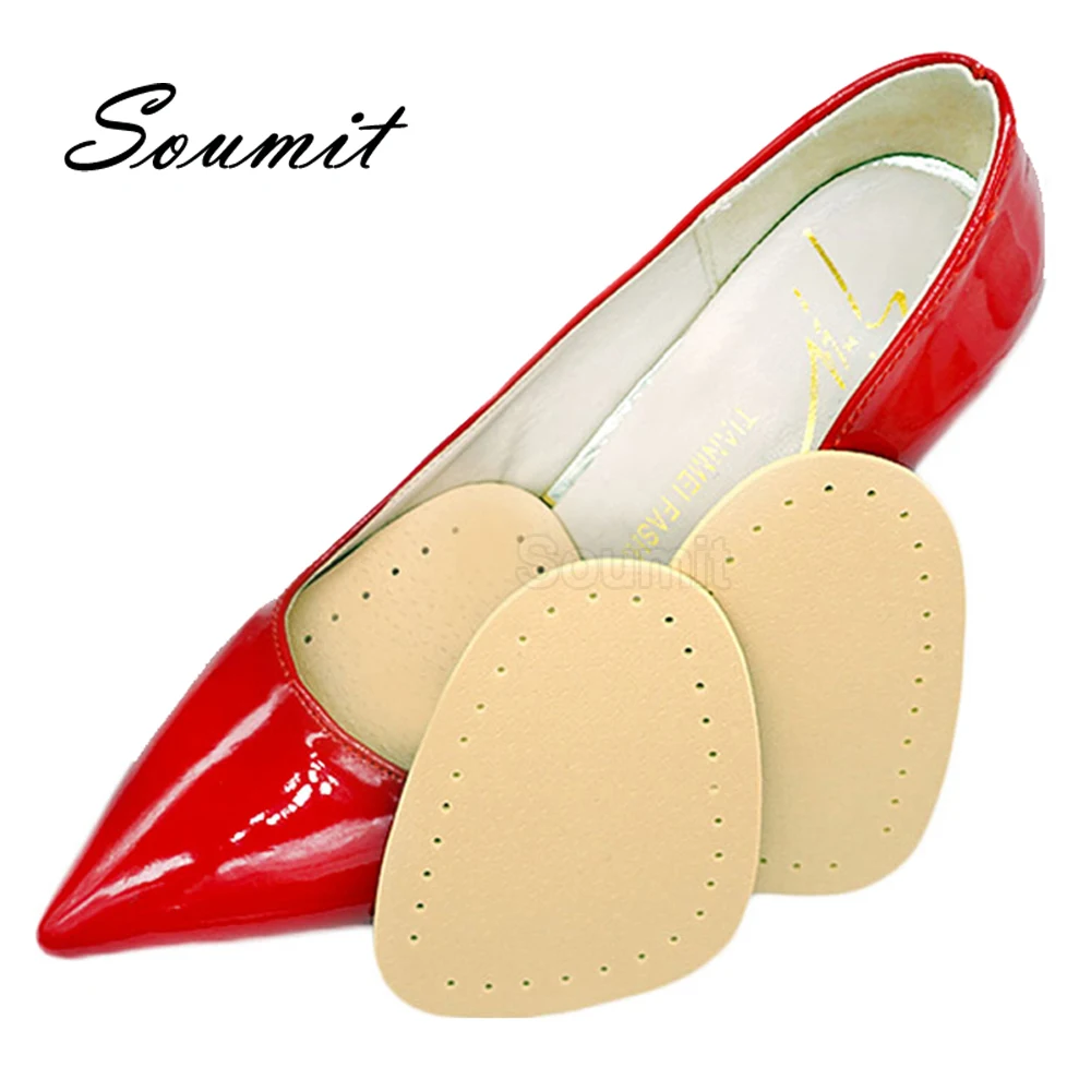 

Forefoot Pads for Woman Shoes Half Inserts Anti-slip Insoles High Heels Leather Sticker Shoe Cushion Foot Pain Relief Care Pad