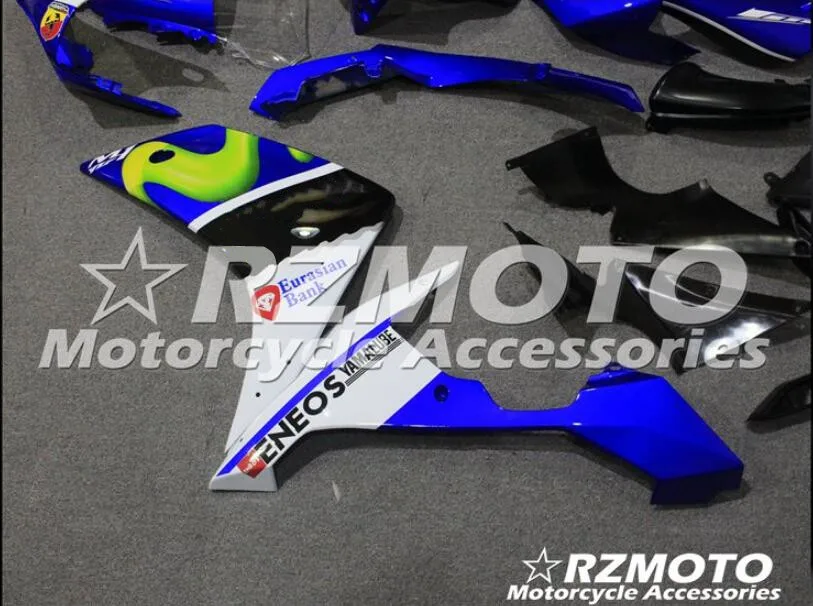 ABS литья под давлением Мотоцикл Обтекатели подходит для Yamaha YZF-1000-R1 2007 2008 07 08 обтекатель кузова набор на заказ белый синий