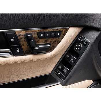 

For Mercedes Benz W204 W212 Switch Button 12pcs Black Door Lock Switch Button Sticker