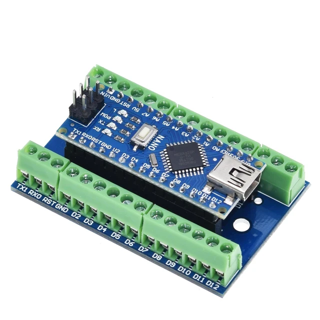 NANO V3.0 Controller Terminal Adapter Expansion Board NANO IO Shield Simple Extension Plate For Arduino AVR ATMEGA328P Nano 3.0 - Image 3