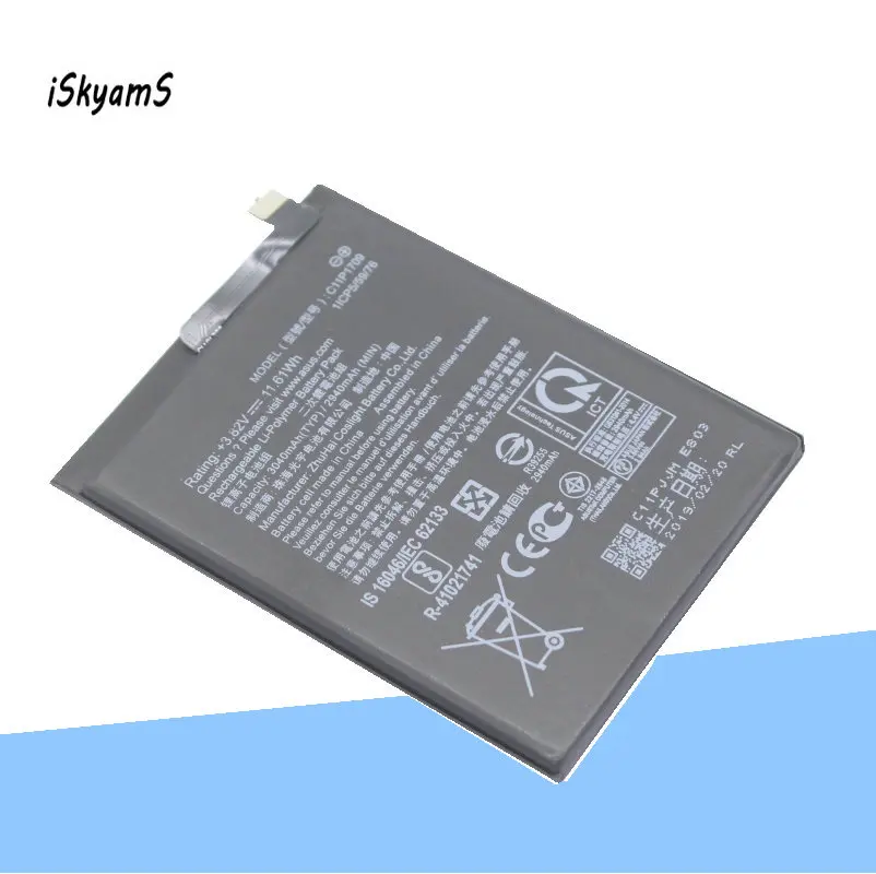 ISkyamS 1x3040 мА/ч, C11P1709 телефон Батарея для Asus Zenfone Live ZA550KL X00RD