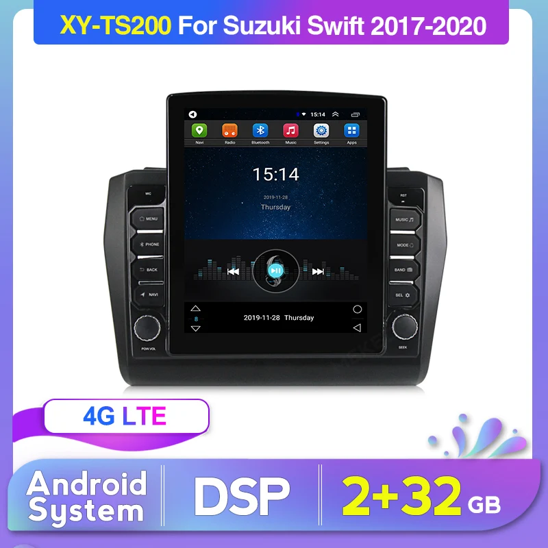 Автомобильный радиоприемник мультимедийный плеер навигация GPS для Suzuki Swift 2017 2018