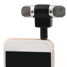 

High Performance 3.5mm Jack Portable Mini Mic Digital Stereo Microphone for Recorder Mobile Phone Sing Song Karaoke