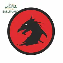 EARLFAMILY 13cm x 13cm Cartoon Dragon Car Stickers Fine Decal RV VAN 3D DIY Vinyl JDM Bumper Trunk Truck Graphics Accessories