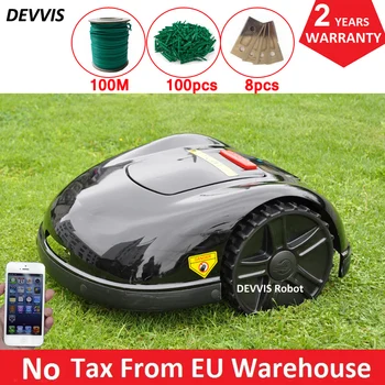 

Two Year Warranty Smartphone APP Contorl Intelliget Lawn Mower Robot With 13.2AH Li-ion Battery+100m wire+100pcs pegs