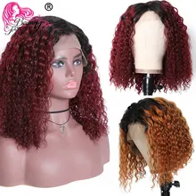 Beauty forever Ombre 1B30/99J 13*4 вьющиеся человеческие волосы на кружеве