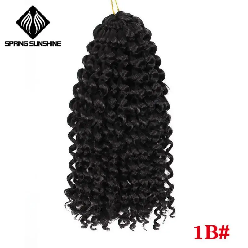 #1 Весеннее солнце 8 дюймов 1 шт. 30 г кудрявые вьющиеся марли косы Ombre волосы крючком синтетические плетеные плетение волос для женщин - Цвет: #1