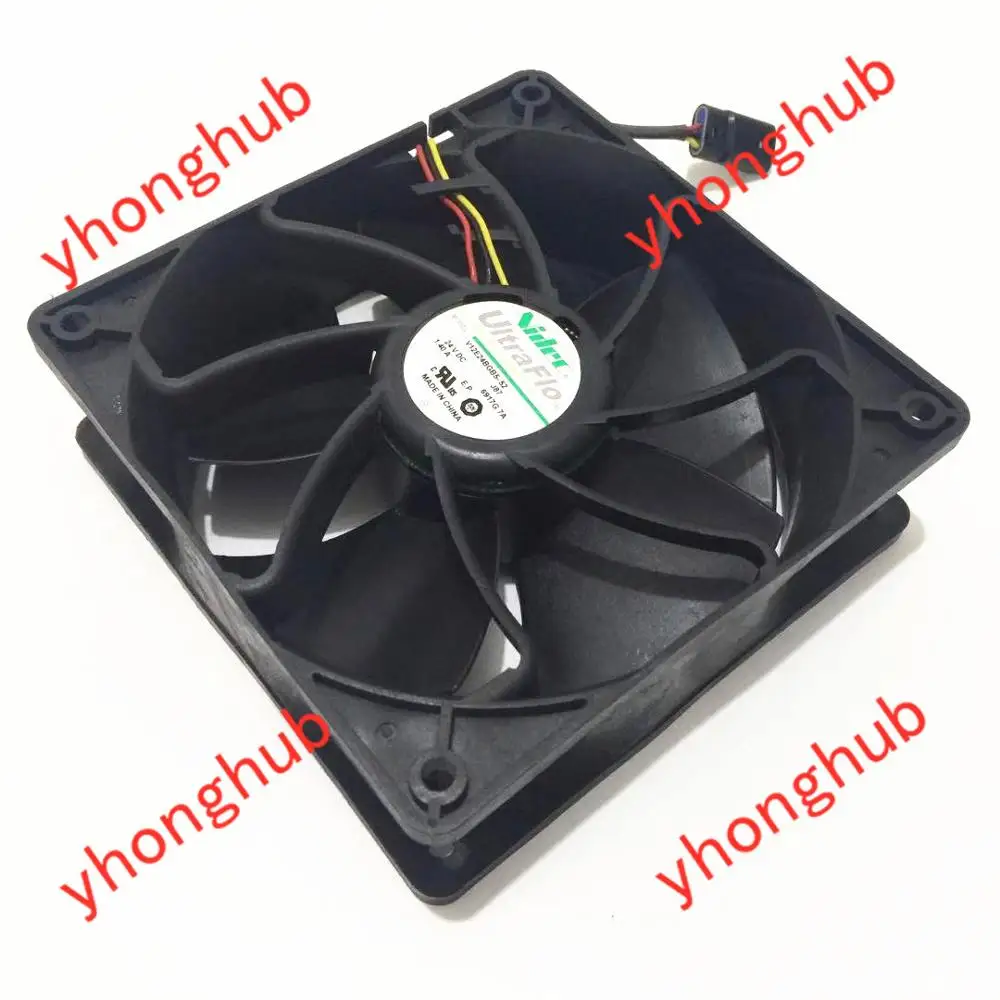 Nidec V12E24BGB5 52 J87 DC 24V 1.40A 120x120x38 мм версия 3 провода Сервер вентилятор