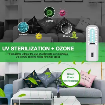

Germicidal Disinfection UV lamp Sterilizer Remove odor Clean Air UVC Ultraviolet Quartz lamp Black light Bulb Bactericidal
