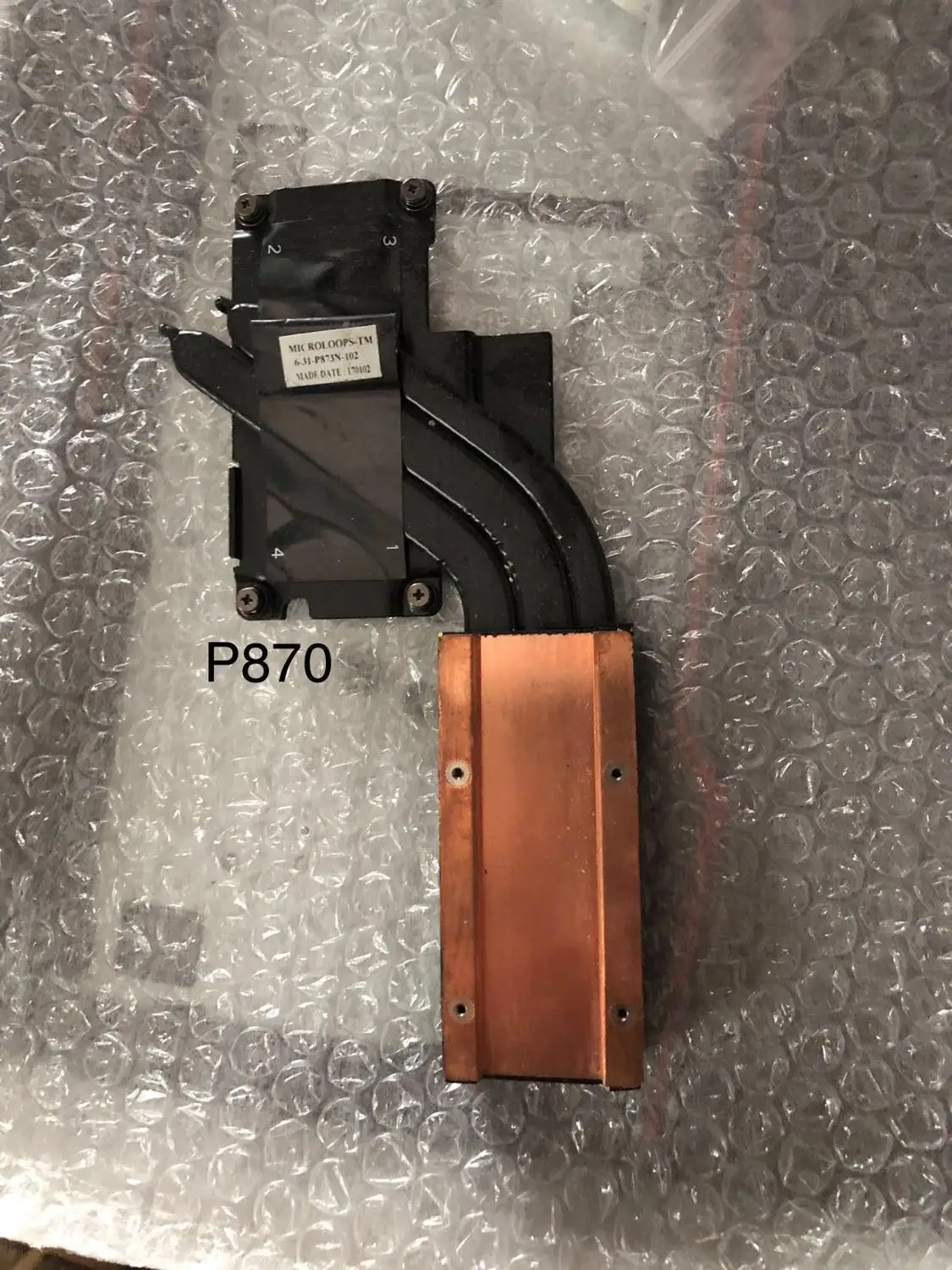 Радиатор охлаждения процессора среднего радиатора кулер для Clevo P870 P870N P870DM3-G P873 6-31-p873n-102
