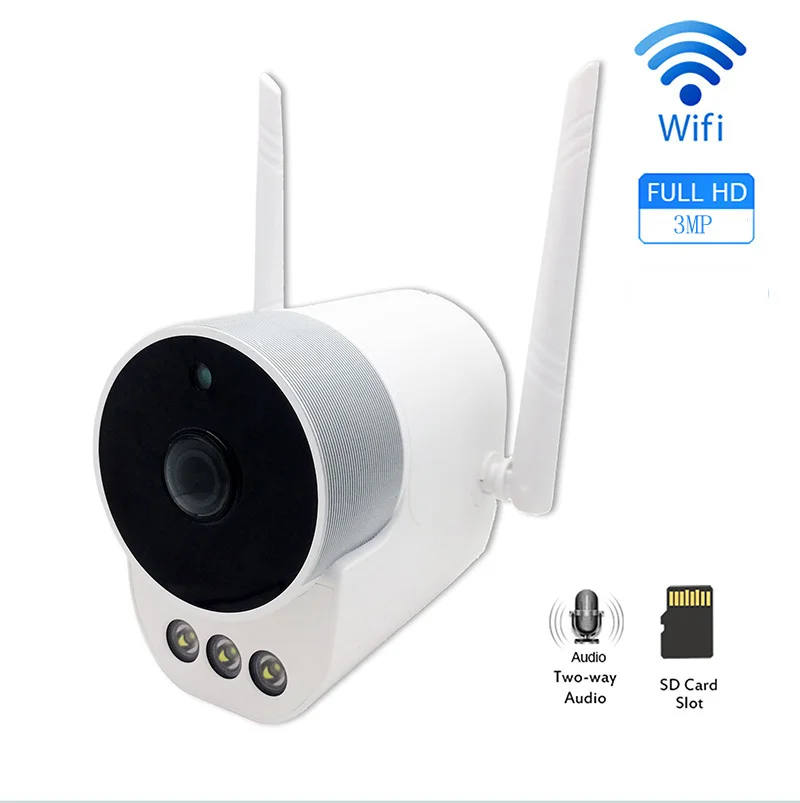 

3MP IP Camera Wireles CCTV HD Cloud Storage IP Camera WiFi Home Security Camera WiFi Night Vision Outdoor