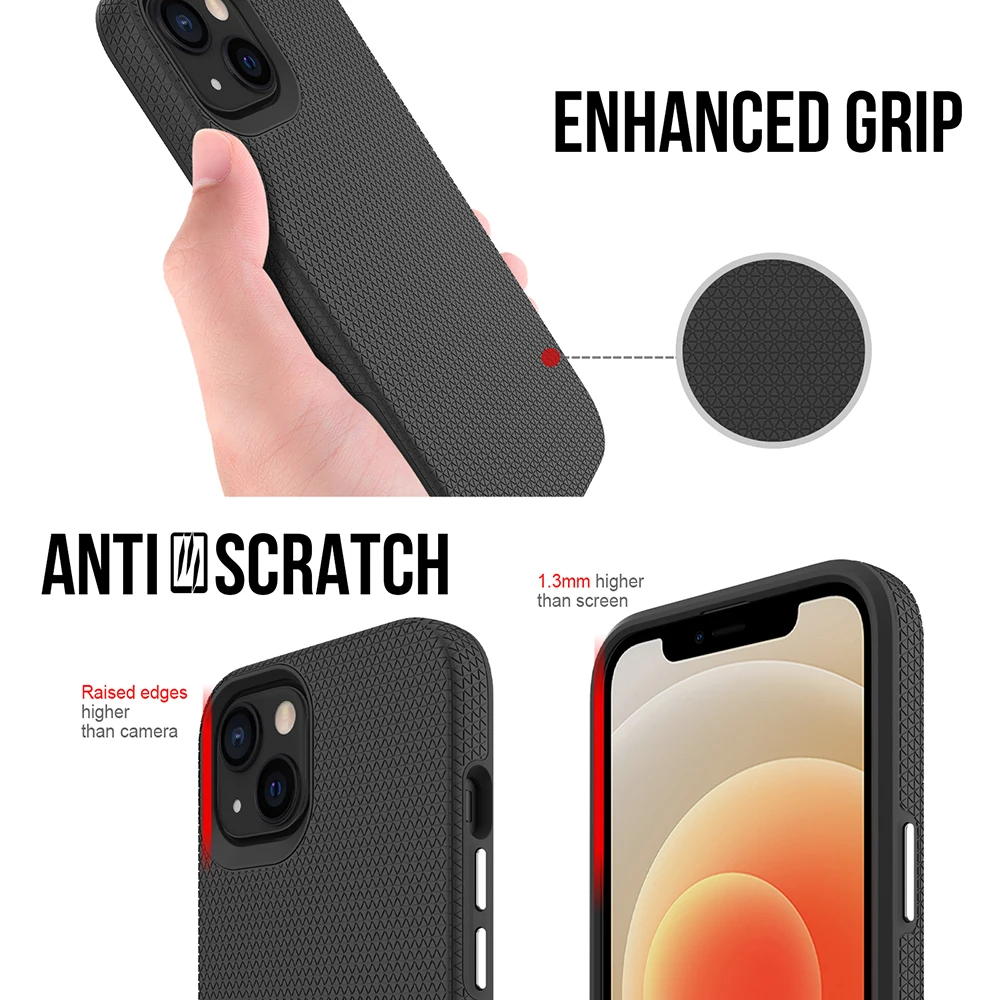 Luxury Armor Phone Case – Black & Blue Premium Cover Accessories