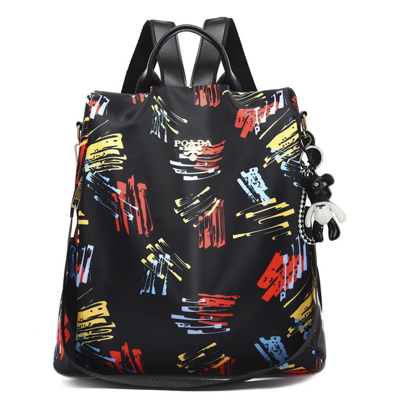 Модный женский рюкзак для путешествий с защитой от кражи, высококачественный Водонепроницаемый Школьный рюкзак из ткани Оксфорд, красивый стильный школьный рюкзак для девочек, рюкзаки - Цвет: 9