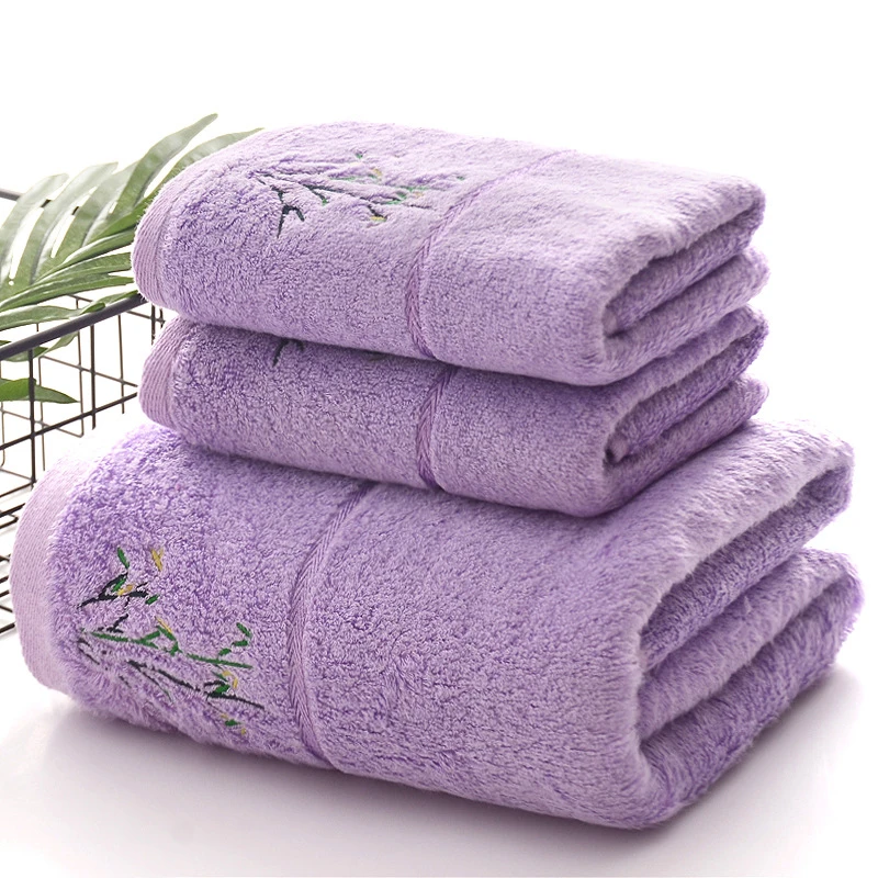 Bath Towels Bamboo Towel Set Quality Bamboo Fiber Bath Towels Set Thick Home Soft Quick Absorbent Luxury Hand Face Towels Toalha De Praia Washcloth полотенце