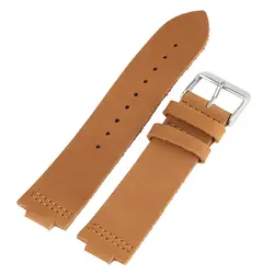 23 мм ширина ретро коричневый ремешок из натуральной кожи для деревянных наручных часов 12 мм соединительные часы-ремешки Замена