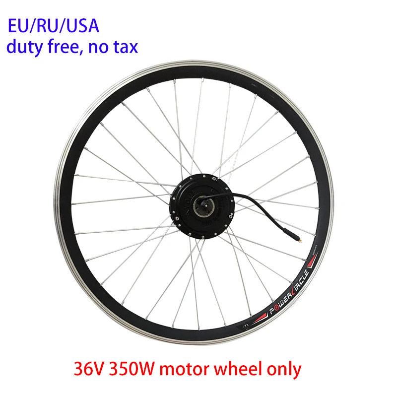 EU RU Duty Free No Tax 36V 250 W-500 W комплект для электрического велосипеда с 36V10AH батареей ebike комплект для переоборудования электрического велосипеда ПЕРЕДНЯЯ СТУПИЦА двигателя - Цвет: 36V 350W front wheel