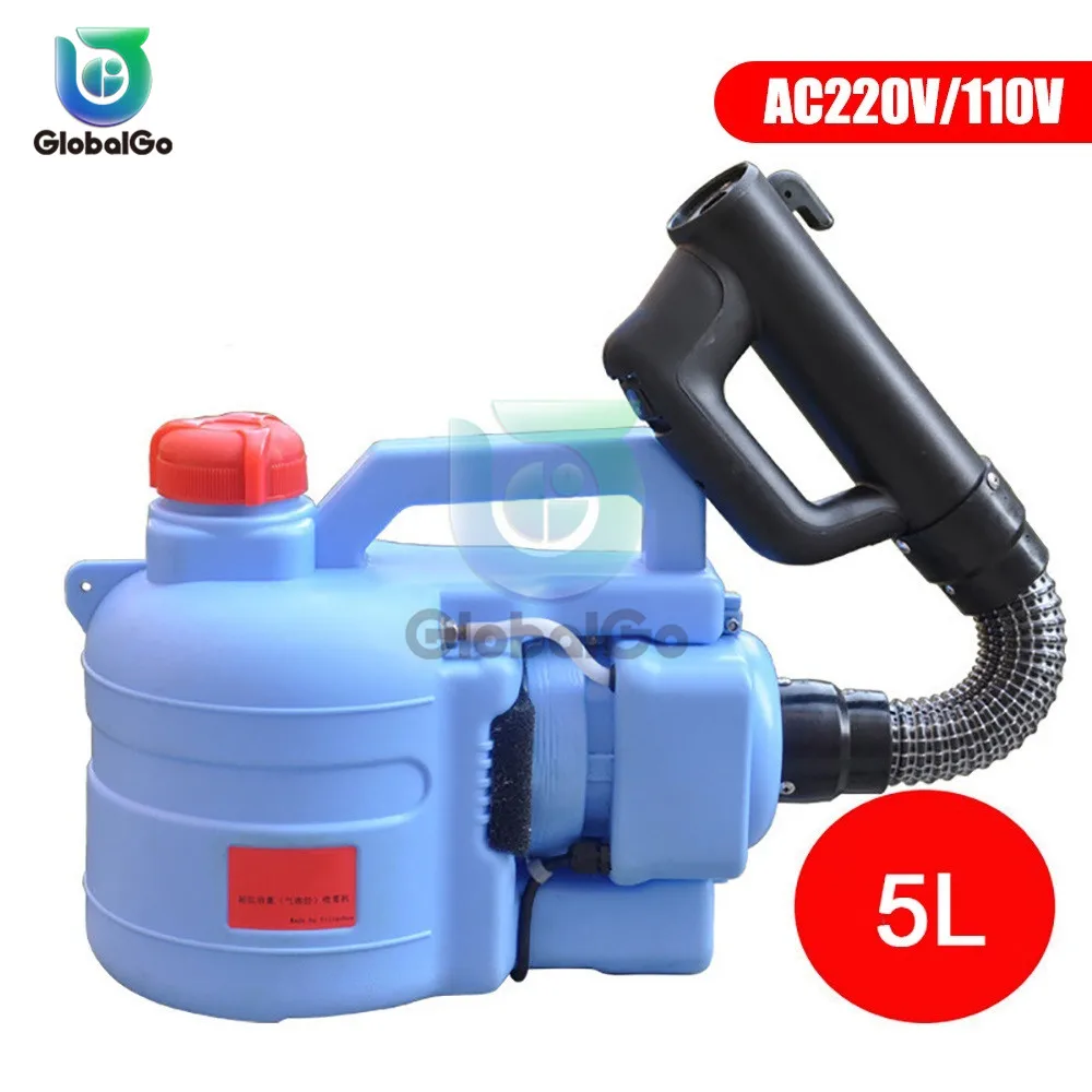 

5L Capacity Sprayer Mosquito Killer Disinfection Machine Insecticide Atomizer Electric ULV Fogger Garden 400ml/min AC 110V/220V