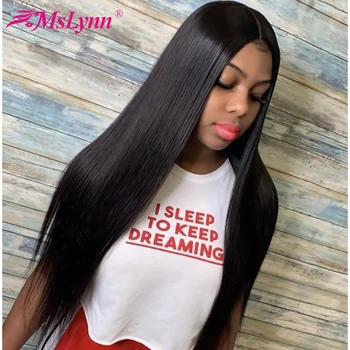 

Straight Lace Front Wig 13X4/13X6 Lace Front Human Hair Wigs For Women Pre Plucked With Baby Hair Mslynn Brazilian Remy Wigs