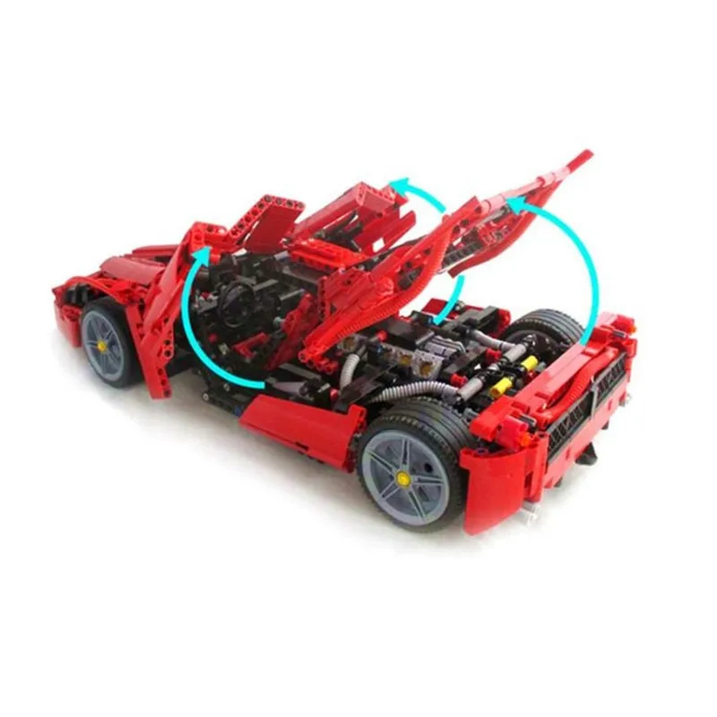 Новинка 1359 шт. гонщик супер автомобиль 1:10 масштаб спортивный автомобиль техника набор строительных блоков кирпичики игрушки подарок MOC Creator