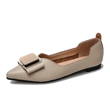 Женская обувь; удобная обувь без шнуровки; женская кожаная обувь на толстой подошве; женская роскошная дизайнерская обувь для женщин с острым носком на плоской подошве; большие размеры 43