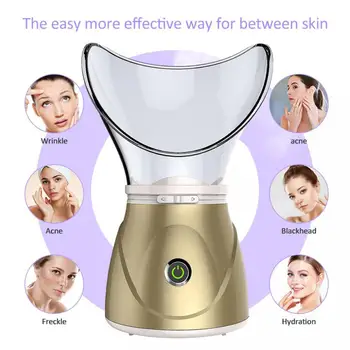 

Facial Steamer Nano Ionic Face Cleaner for Facial Sauna Face Humidifier Moisturizing Pores Cleansing EU