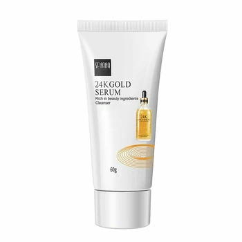 

60g Travel Home Skin Care Facial Cleanser Gentle Refreshing Portable Golden Fullerene Oil Control Moisturizing Dense Bubbles