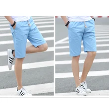 Летние хлопковые шорты размера плюс мужские модные брендовые пляжные шорты дышащие мужские повседневные шорты удобные короткие размера плюс Y