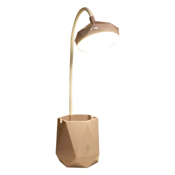 

Led Desk Lamp Eye-Caring Table Lamps Dimmable Office Lamp With Usb Charging Port 3 Modes Press Control Table Light With Pen Stor