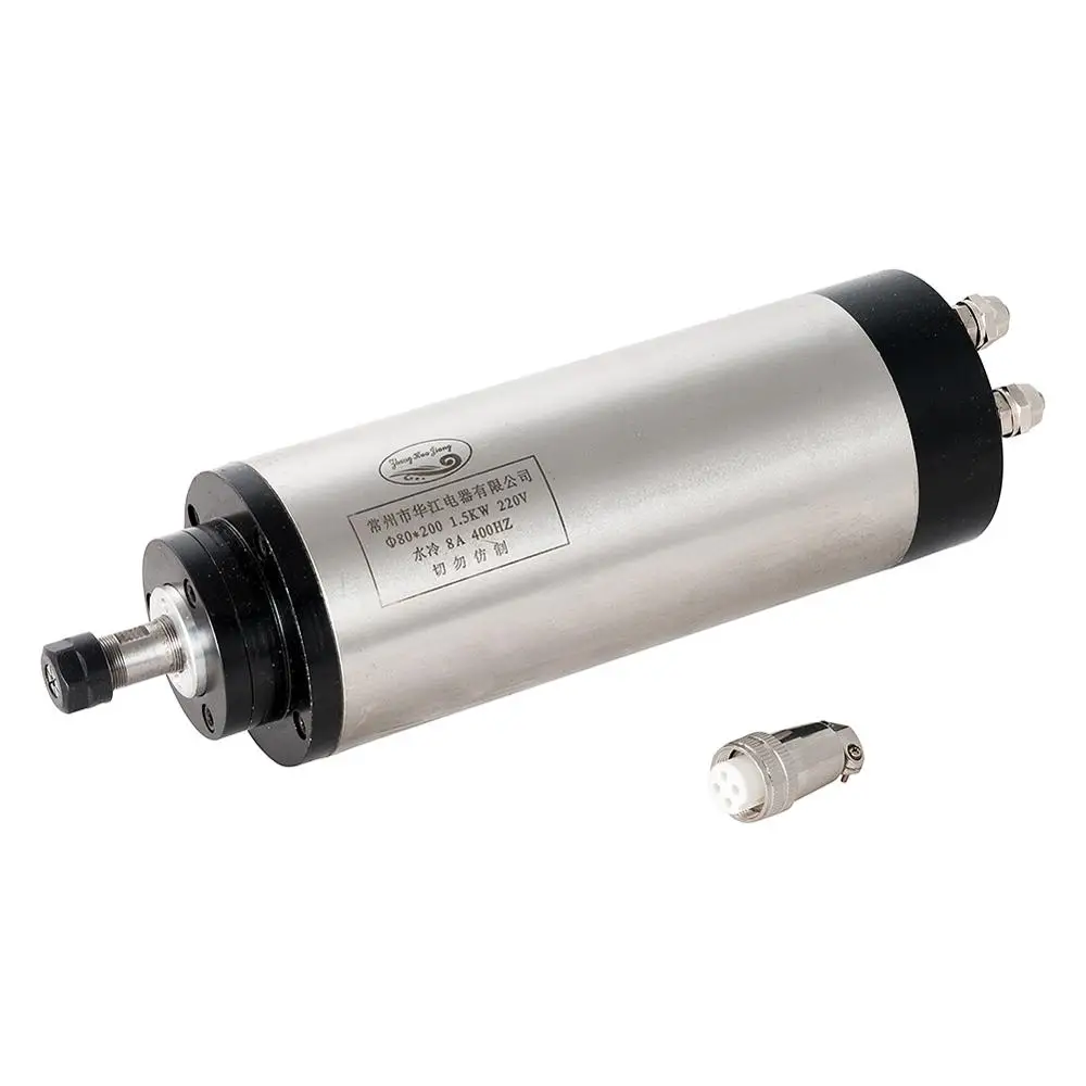 

grinding machine tool accessories ER16 80 1.5KW water-cooled spindle motor