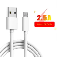 Микро Usb кабель 2.5A микро Usb кабель Шнур для samsung Galaxy A3 A5 A6 J3 J5 J7 A7 A6 S6 S7 края USB шнур