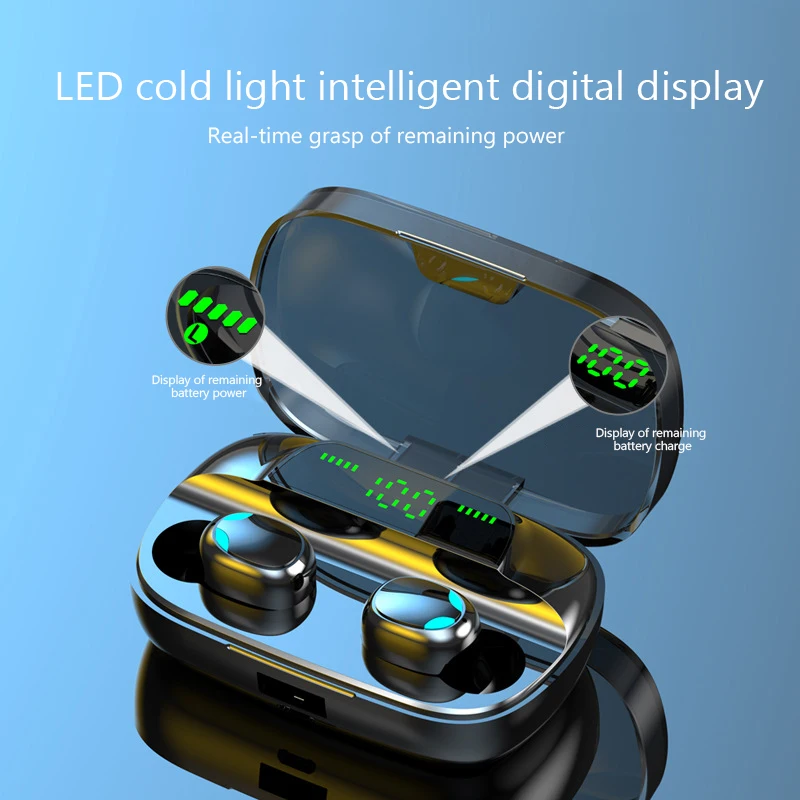 

S11 Headphone Bluetooth Earphone Wireless Headphones Sport HiFi Headset Smart Touch Headphone Earphone Wireless Charging Headset