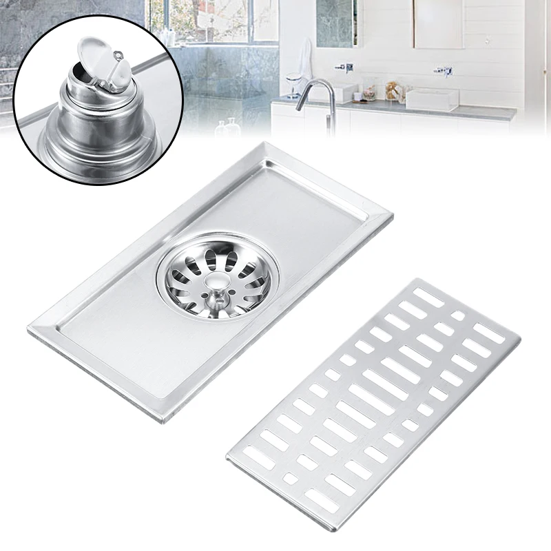 Mayitr Shower Drain Hole Filter Trap Stainless Steel Floor Drain