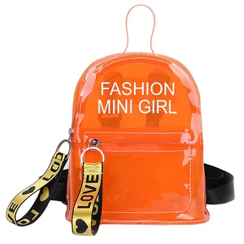 

Jelly Mini Backpack Women Transparent Bagpack Waterproof Book College Students Backpack White Mochilas Plecak Sac A Dos Femme