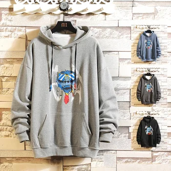 

H20 55% cotton 45% polyester spring new style hooded mens hoodies and sweatshirts fashion brand clothing hoodies men