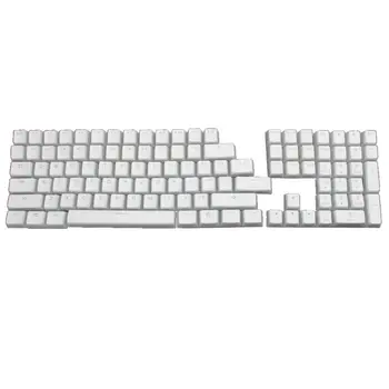 

RGB 108 Keycaps ANSI Layout PBT White Pudding Double Skin Milk Shot Backlit Keycap For OEM Cherry MX gh60 poker 87 tkl 104 108