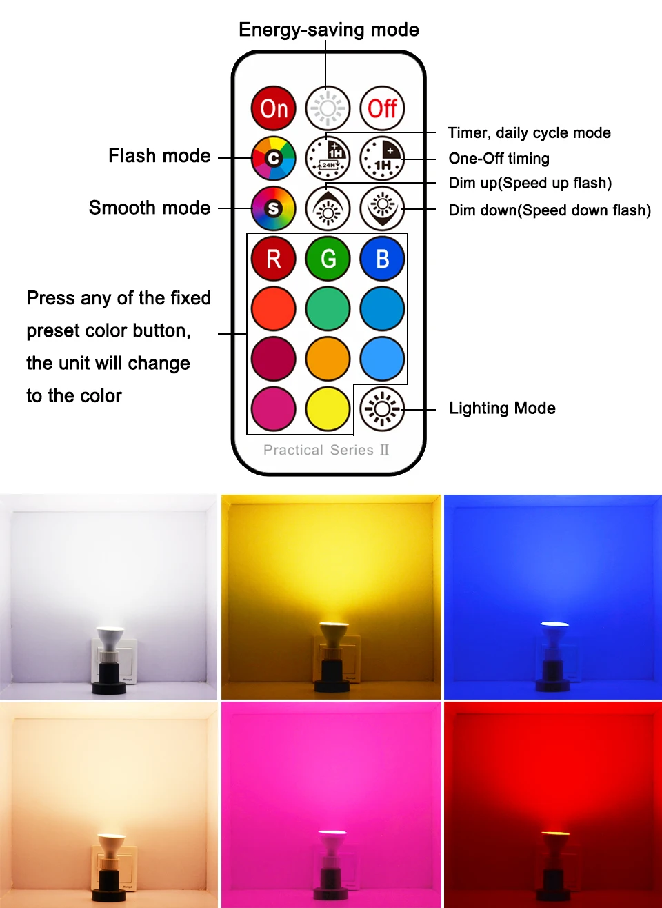 AMPOULE LED,E27 Warm White x2Gu10 Lampe À Led E27 Intelligent Ampoule