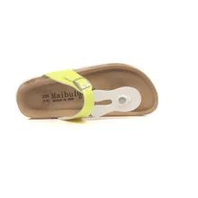 Женские туфли на плоской подошве дешевые разных цветов, Пряжка обувь летние пляжные сандалии на плоской шлепанцы без задника с открытыми пальцами сандалии Для женщин шлепанцы Большие размеры 34–43 Тапочки