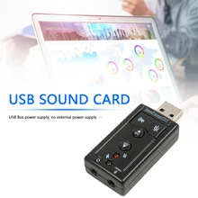 Виртуальная звуковая карта на 7,1 каналов, внешняя звуковая карта USB 2,0 с микрофоном, адаптер для динамика, стереомикрофон 3,5 мм разъем, гарнитура, звуковая карта Виртуальная звуковая карта на 7,1 каналов, внешняя звуковая карта USB 2,0 с микрофоном, адаптер для динамика, стереомикрофон 3,5 мм разъем, гарнитура, звуковая карта
