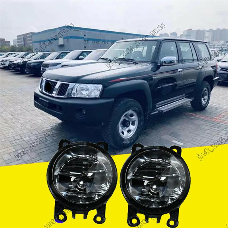 Подходит для Nissan Patrol Y61 2005-2010 передний бампер левый+ правый Foglight(без ламп
