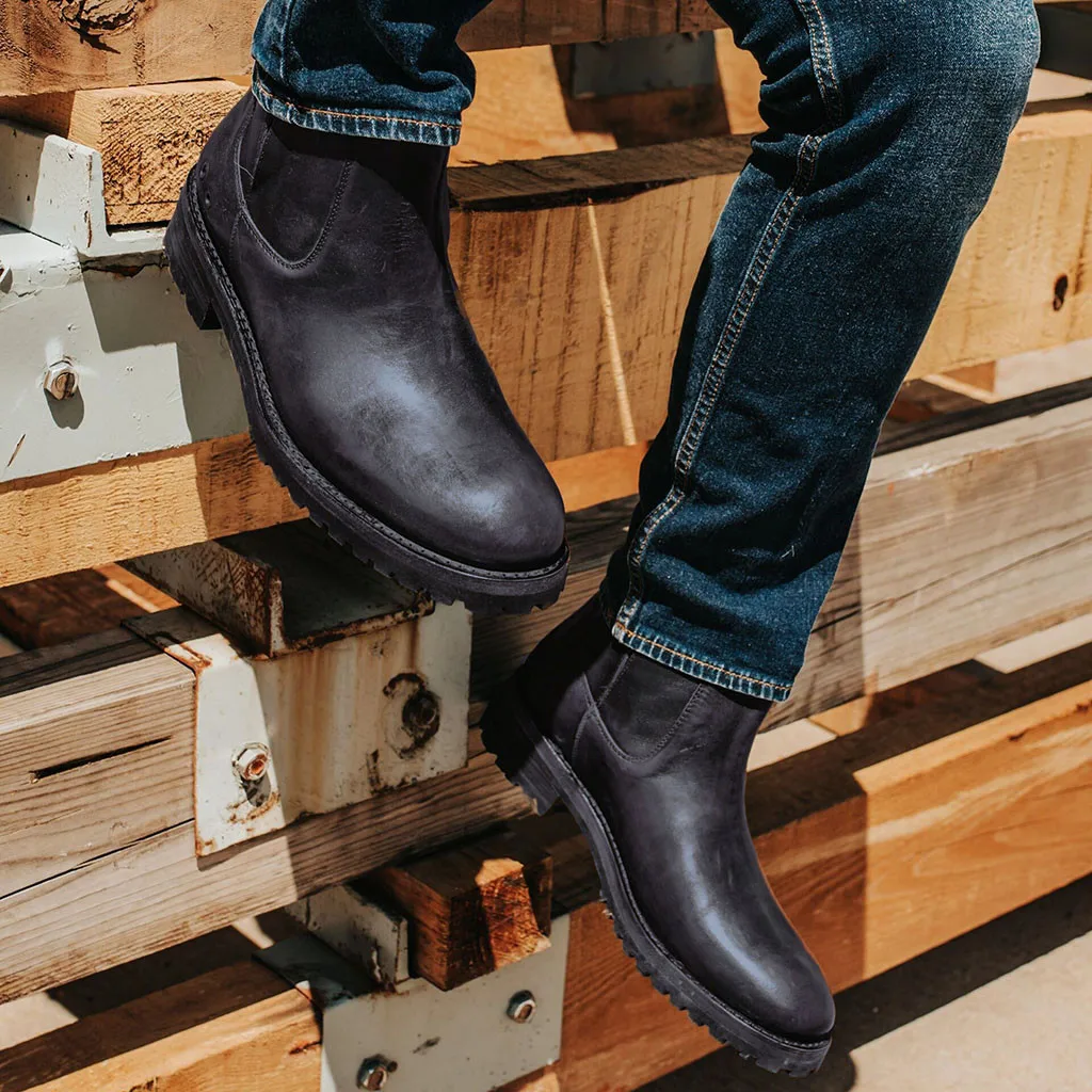 

Men Shoes Autumn Winter Boots Outdoor Mens Elastic Casual Shoes Classic Flats Round Toe Low-heeled Ankle Boots zapatos de hombre