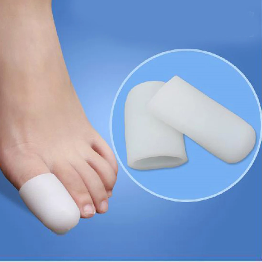 

1 Pair Big Toe Protector Cover Finger Valgus Bursitis Thumb Toe Separator Silicone Pedicure Toe Cover Corrector For Toes