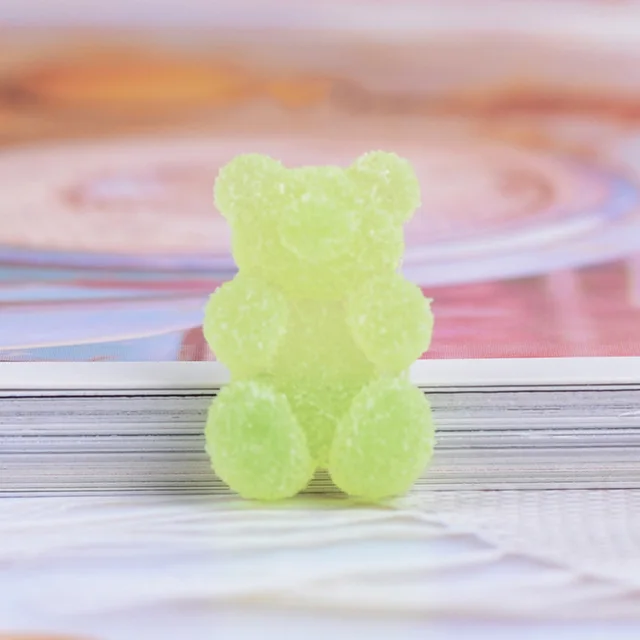 Loose Gummy Bear Charms - Epoxy Resin | Gummy Bear Bling Green