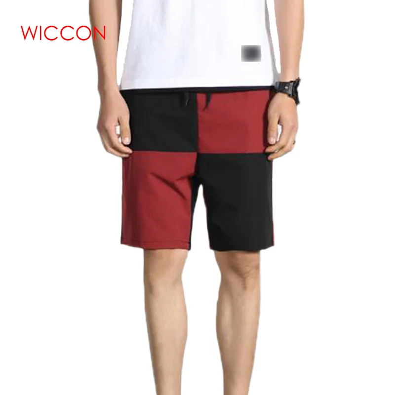 Мужские шорты, новинка, хлопковые шорты, мужские летние однотонные дышащие шорты с эластичной резинкой на талии, повседневные мужские шорты, Мужская Лоскутная Одежда