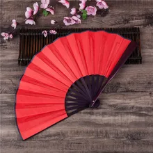 Китайский «сделай сам» японский простой цвет Бамбук Большой рейв складной ручной вентилятор набор для домашней вечеринки для мужчин/женщин Прямая поставка H