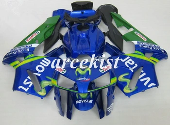 

4 Gifts New ABS Motorcycle Fairing Kit Fit for CBR600RR F5 2005 2006 05 06 cbr600 600RR bodywork set blue green