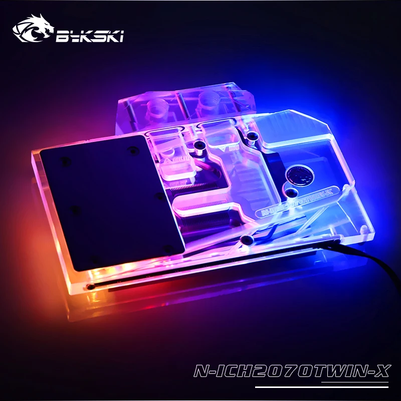 Bykski N-ICH2070TWIN-X полный охват GPU водный блок для INNO3D GEFORCE RTX 2070 Твин X2/RTX 2060 супер теплоотвод видеокарты