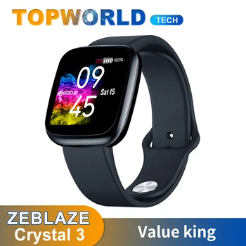 

Zeblaze Crystal 3 Smart Watch Fitness Tracker IP67 Heart Rate Blood Pressure Sport IPS Color Display Smartwatch For Android IOS