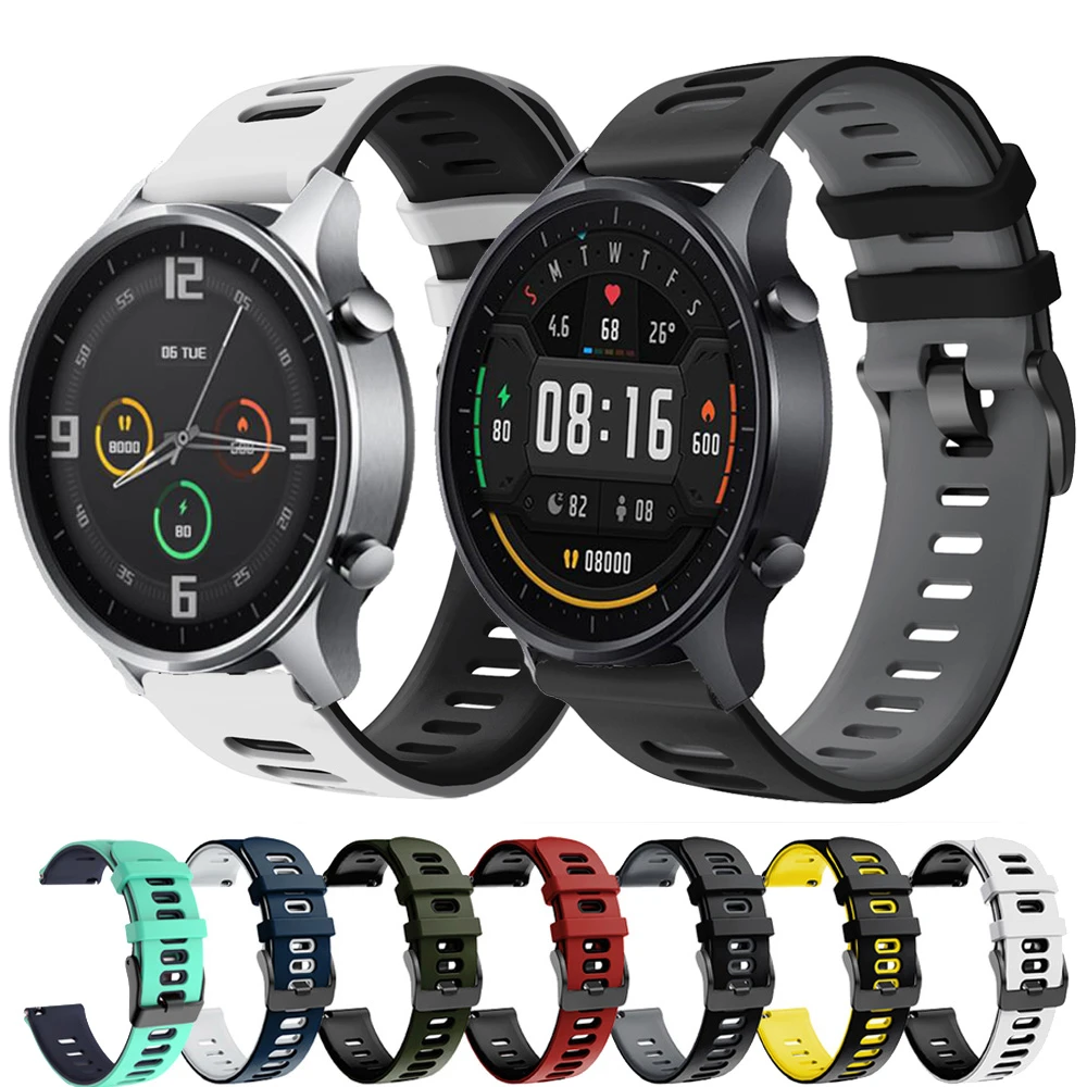 For Xiaomi MI Watch Color Strap Quick release Sport Bracelet Silicone  Watchband 22 mm Watch Band For Amazfit Stratos 3 2 ремешок|Watchbands| -  AliExpress